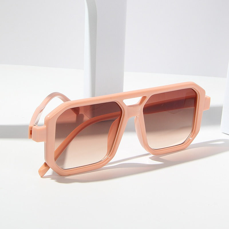 Retro Unisex Double Beam Sunglasses - Fashlot