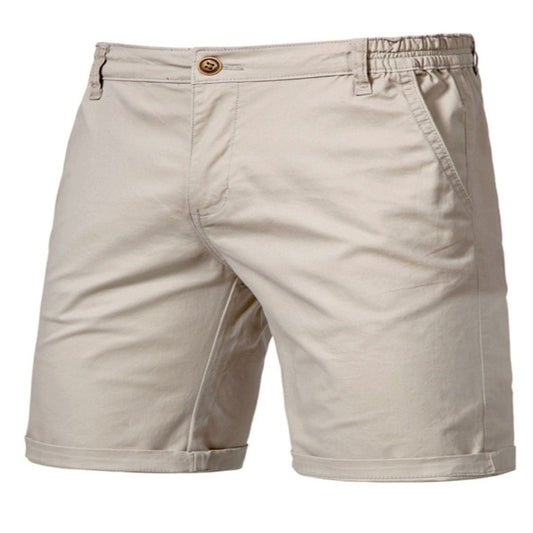 Men's Casual Elastic Waist Shorts with Pockets - Fashlot