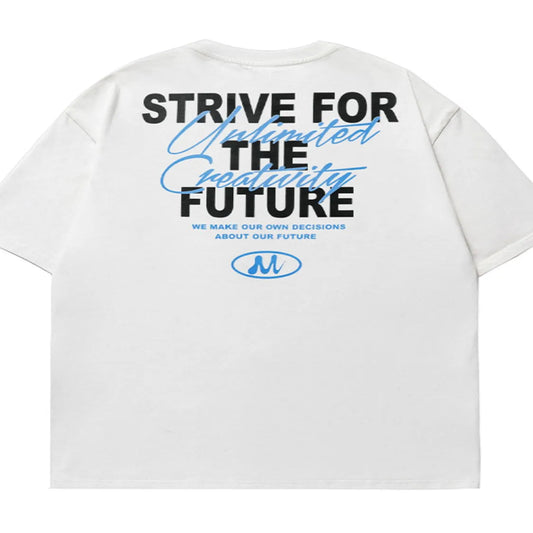 Men’s White Back Plus Size Letter Graphic Round Neck Half Sleeve T-Shirt – Comfort Meets Style - Fashlot