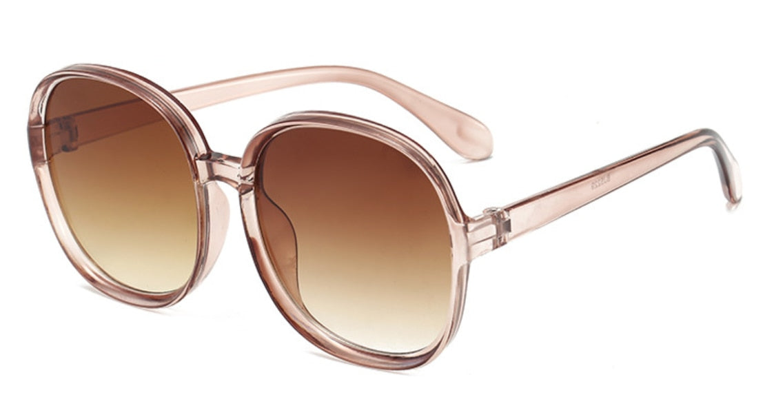 Retro Oversized Round Frame Sunglasses – Timeless Fashion; Everyday Protection - Fashlot