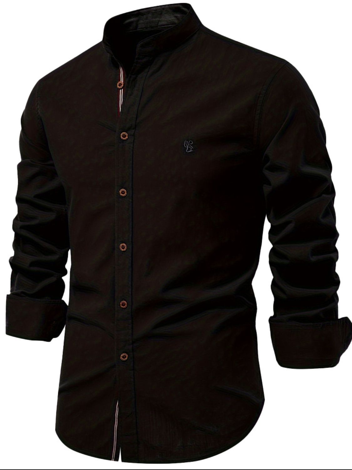Men’s Full Size Button Down Embroidered Shirt – Plus Size Comfort Meets Classic Style - Fashlot