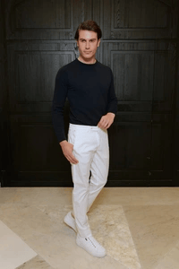 Men’s White Cotton Chinos – Lightweight, Stylish & Perfect for Warm Weather - Fashlot