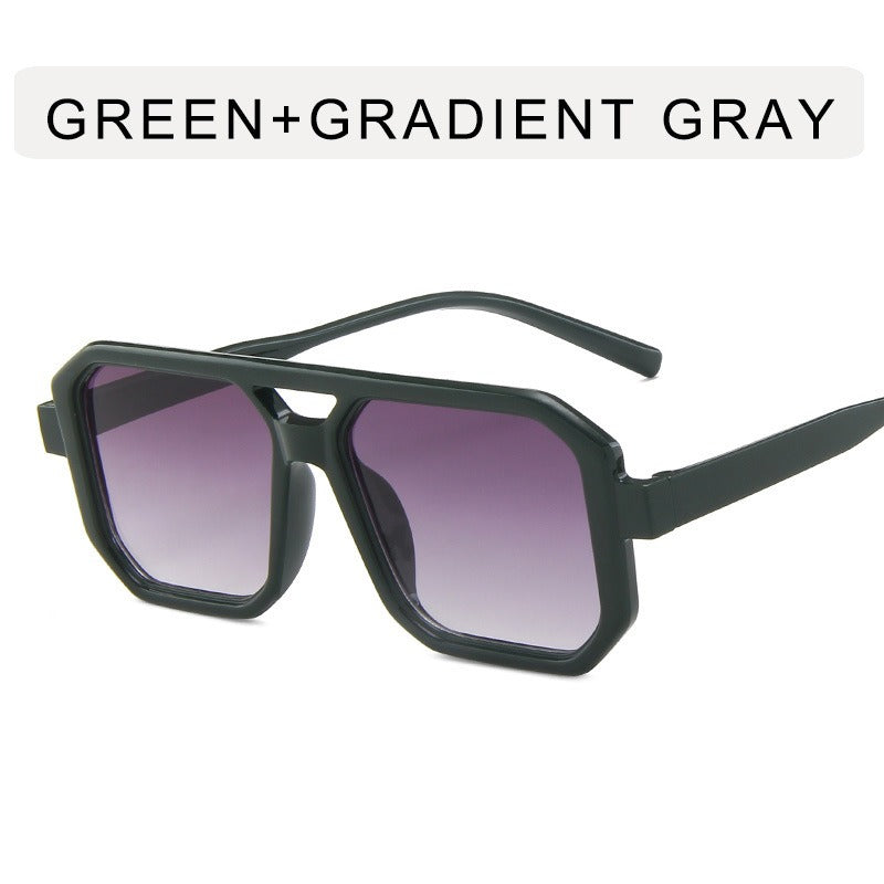 Retro Unisex Double Beam Sunglasses - Fashlot