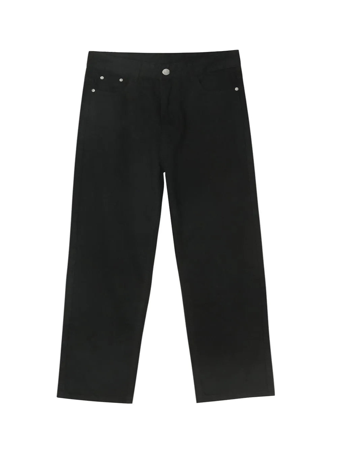 Men’s Black Straight Leg Jeans with Pockets – Classic, Comfortable & Versatile - Fashlot