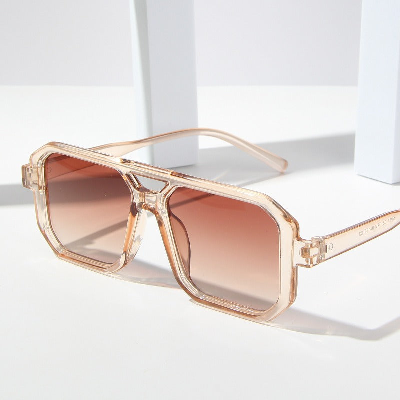 Retro Unisex Double Beam Sunglasses - Fashlot