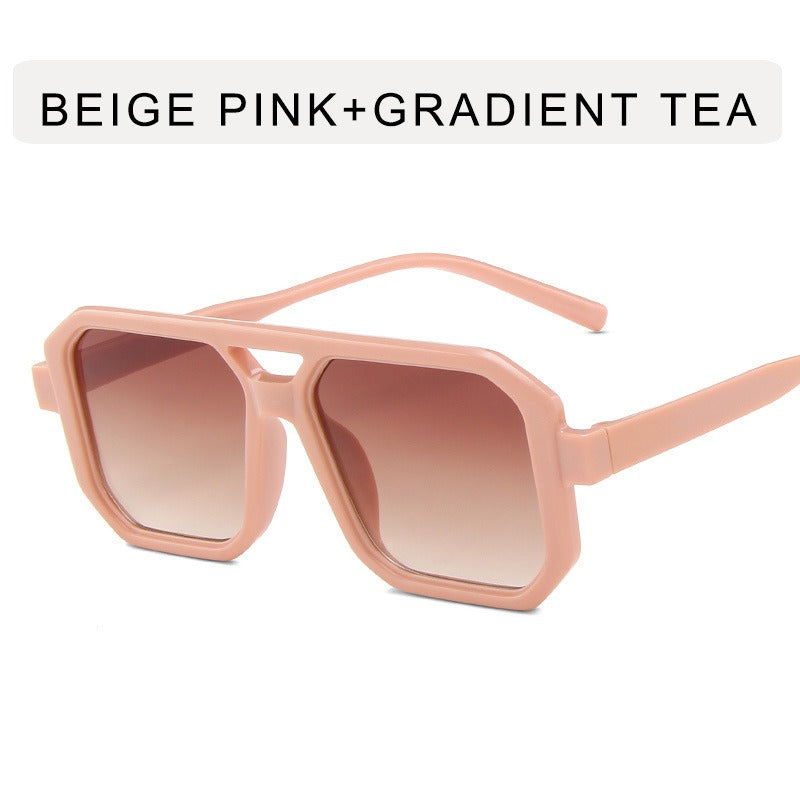 Retro Unisex Double Beam Sunglasses - Fashlot
