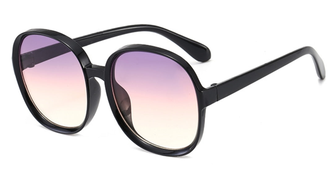 Retro Oversized Round Frame Sunglasses – Timeless Fashion; Everyday Protection - Fashlot