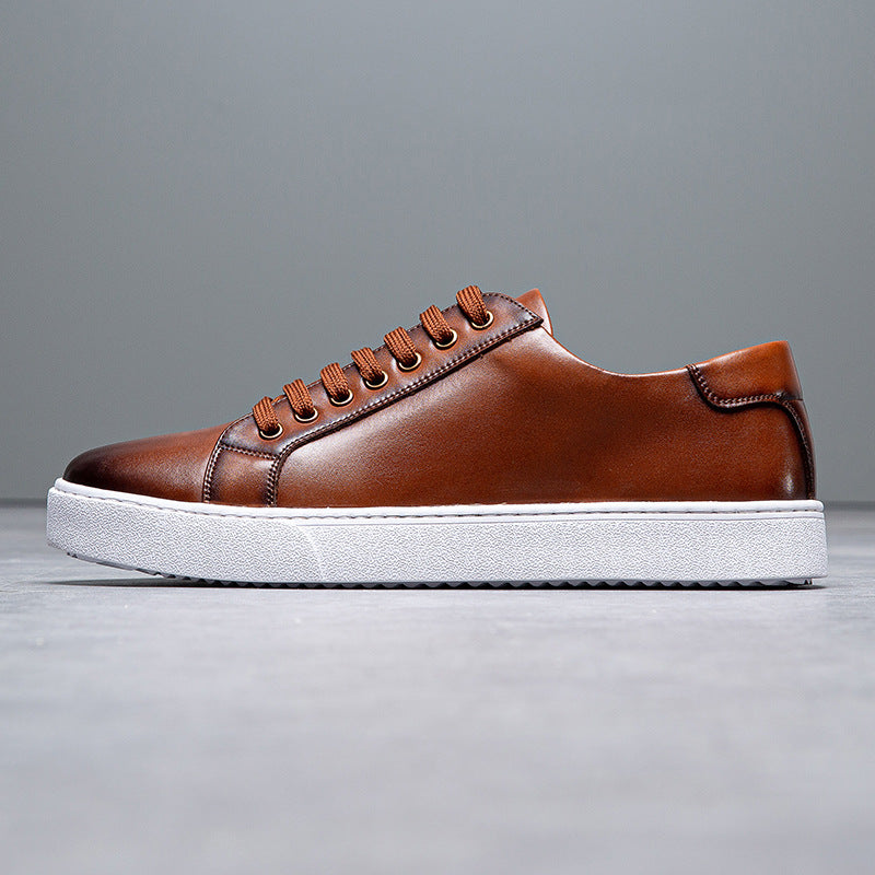 Faded Brown Retro Skate Shoes – Casual Everyday Style for Men - Fashlot