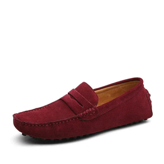 Wine Red Lightweight Casual High-Quality Men's Loafers - Fashlot