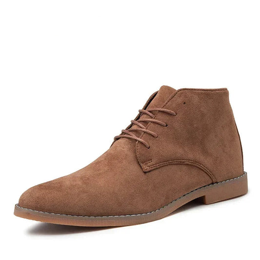 Brown Men’s Suede Lace-Up Ankle Boots – Stylish, Comfortable & Durable - Fashlot