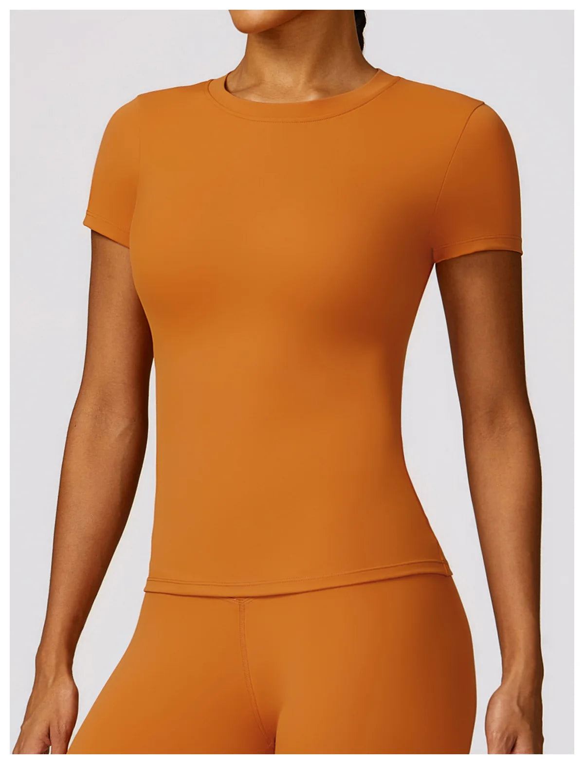 Women's Seamless Sport T-Shirt – Short Sleeve Yoga & Gym Activewear Top - Fashlot