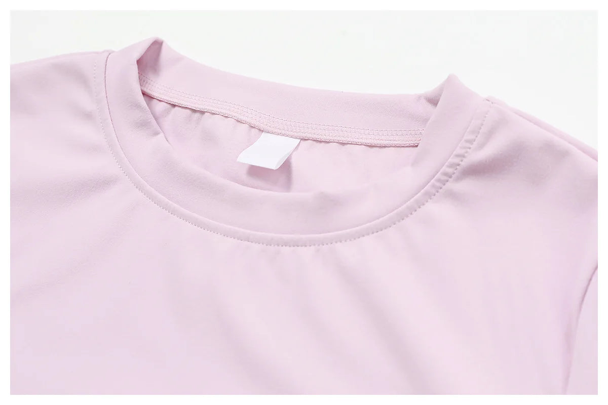 Women's Seamless Sport T-Shirt – Short Sleeve Yoga & Gym Activewear Top - Fashlot