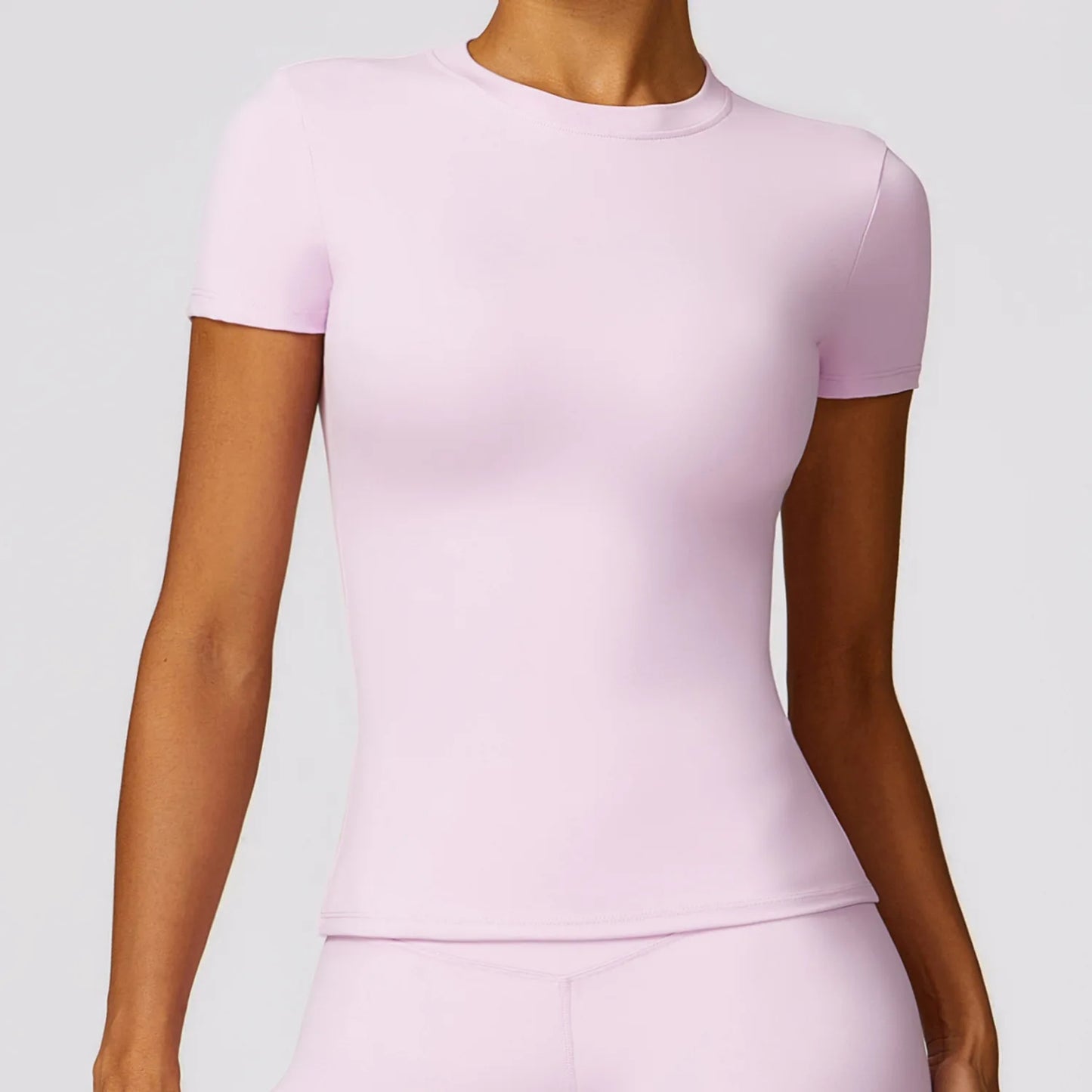 Women's Seamless Sport T-Shirt – Short Sleeve Yoga & Gym Activewear Top - Fashlot