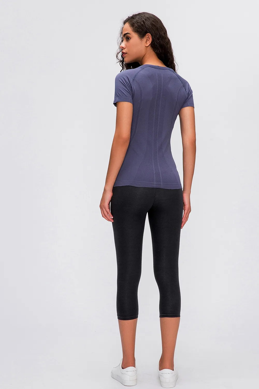 Women's Active T-Shirt – Short Sleeve Round Neck Sports Top for Workouts - Fashlot