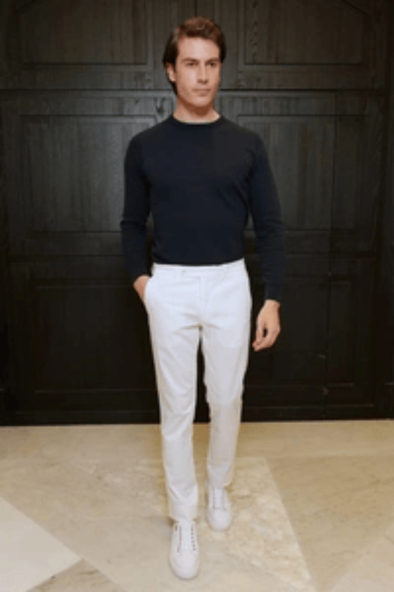 Men’s White Cotton Chinos – Lightweight, Stylish & Perfect for Warm Weather - Fashlot