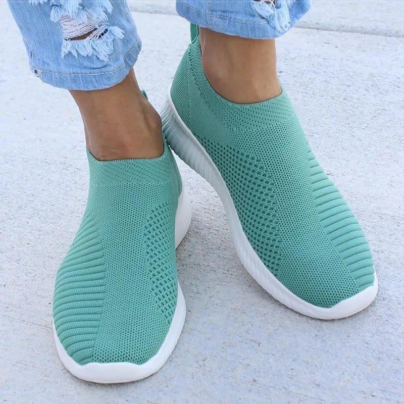 Women’s Lightweight Slip-On Shoes – Walking, Running, Travel, Work - Fashlot