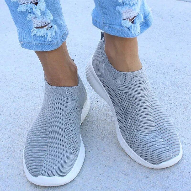 Women’s Lightweight Slip-On Shoes – Walking, Running, Travel, Work - Fashlot