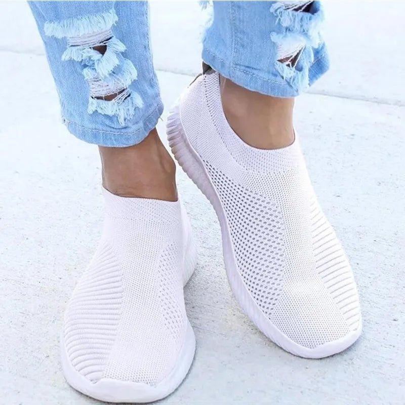 Women’s Lightweight Slip-On Shoes – Walking, Running, Travel, Work - Fashlot