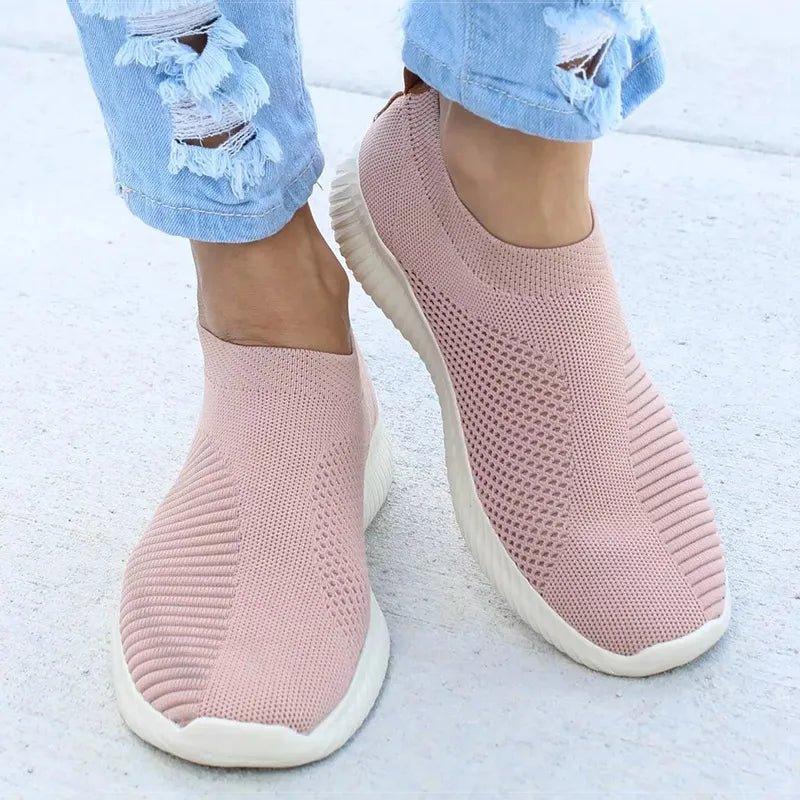 Women’s Lightweight Slip-On Shoes – Walking, Running, Travel, Work - Fashlot