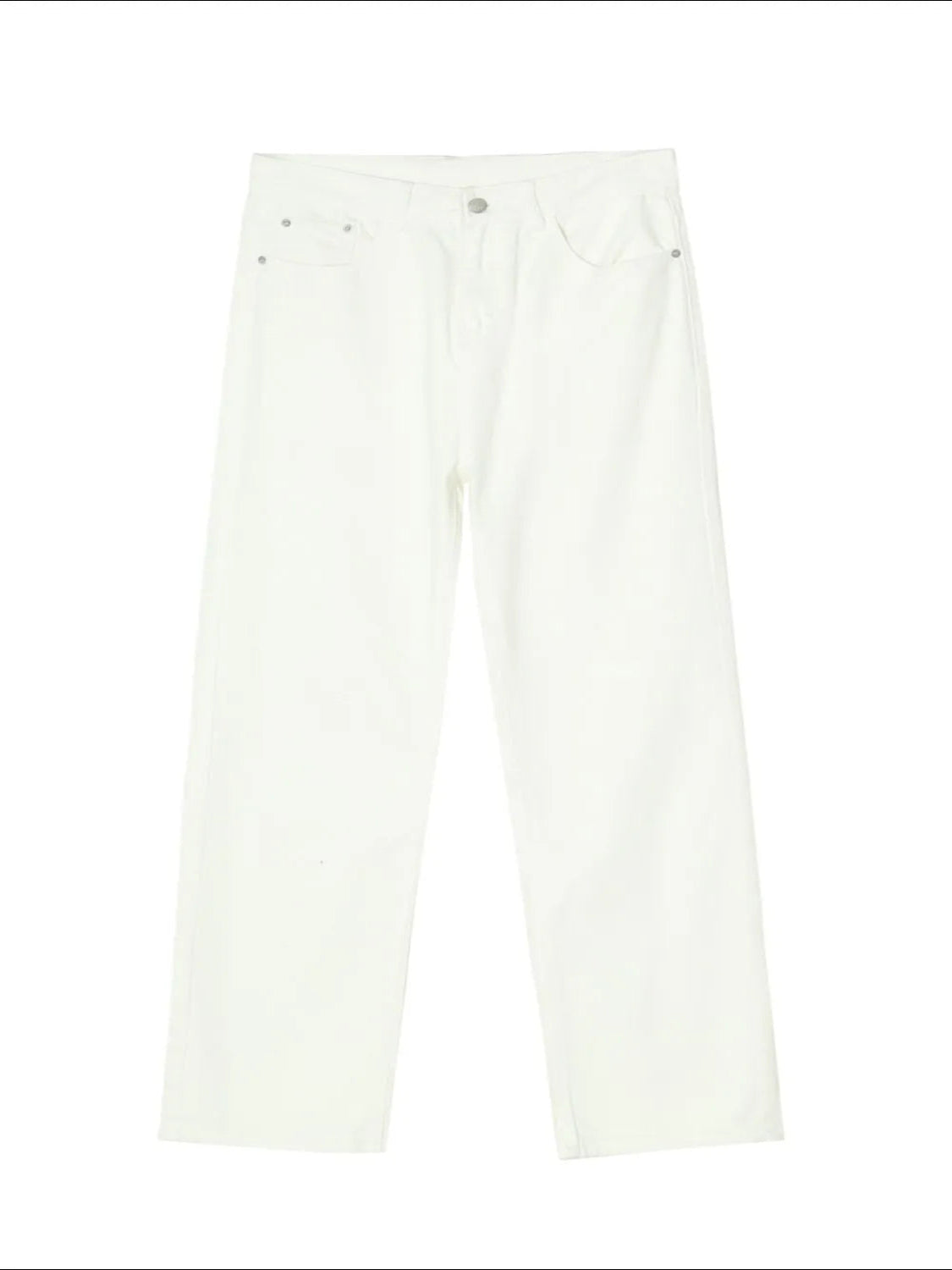 Men’s Straight Leg Ivory Jeans with Pockets – Classic, Comfortable & Versatile - Fashlot