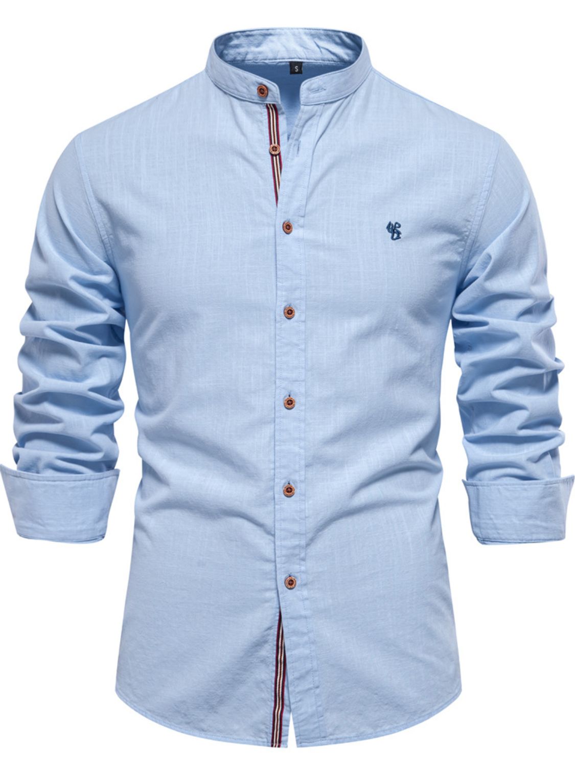 Men’s Full Size Button Down Embroidered Shirt – Plus Size Comfort Meets Classic Style - Fashlot