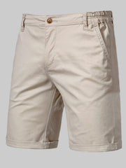 Men's Casual Elastic Waist Shorts with Pockets - Fashlot