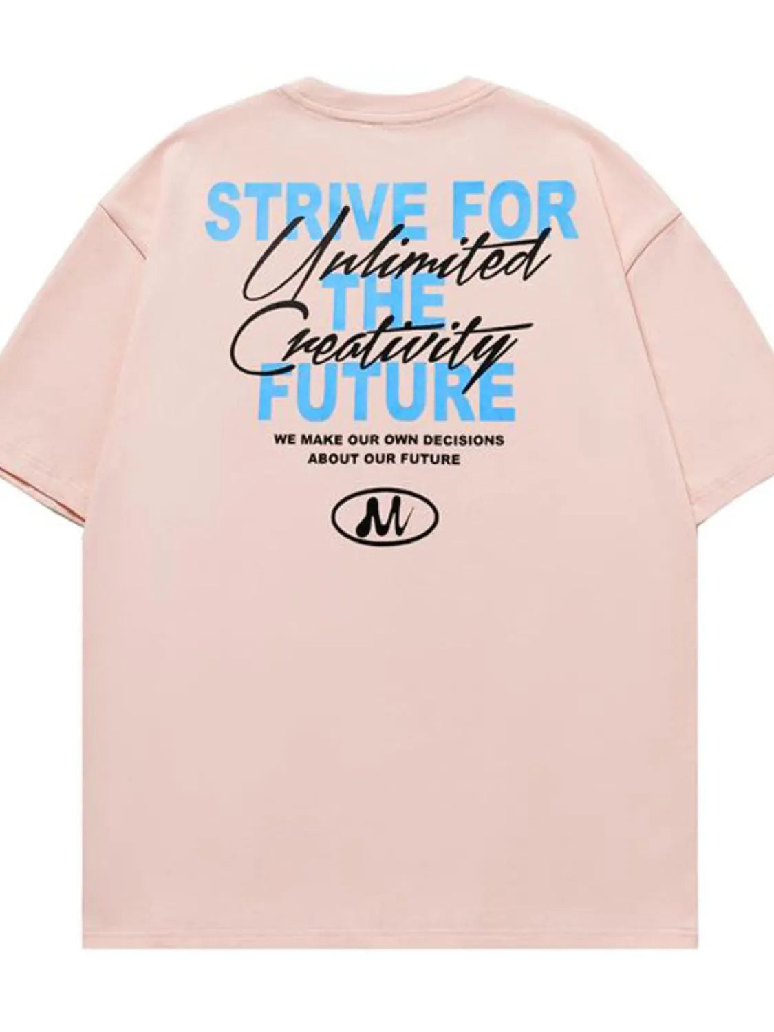 Men’s Pink Plus Size Letter Graphic Round Neck Half Sleeve T-Shirt – Comfort Meets Style - Fashlot