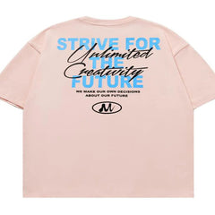 Men’s Pink Plus Size Letter Graphic Round Neck Half Sleeve T-Shirt – Comfort Meets Style - Fashlot