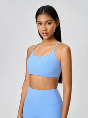 Women’s Crisscross Back Scoop Neck Active Cami – With Removable Pads - Fashlot