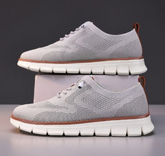 Lightweight Woven Mesh Lace-Up Casual Men’s Shoes – Everyday Comfort with Effortless Style - Fashlot