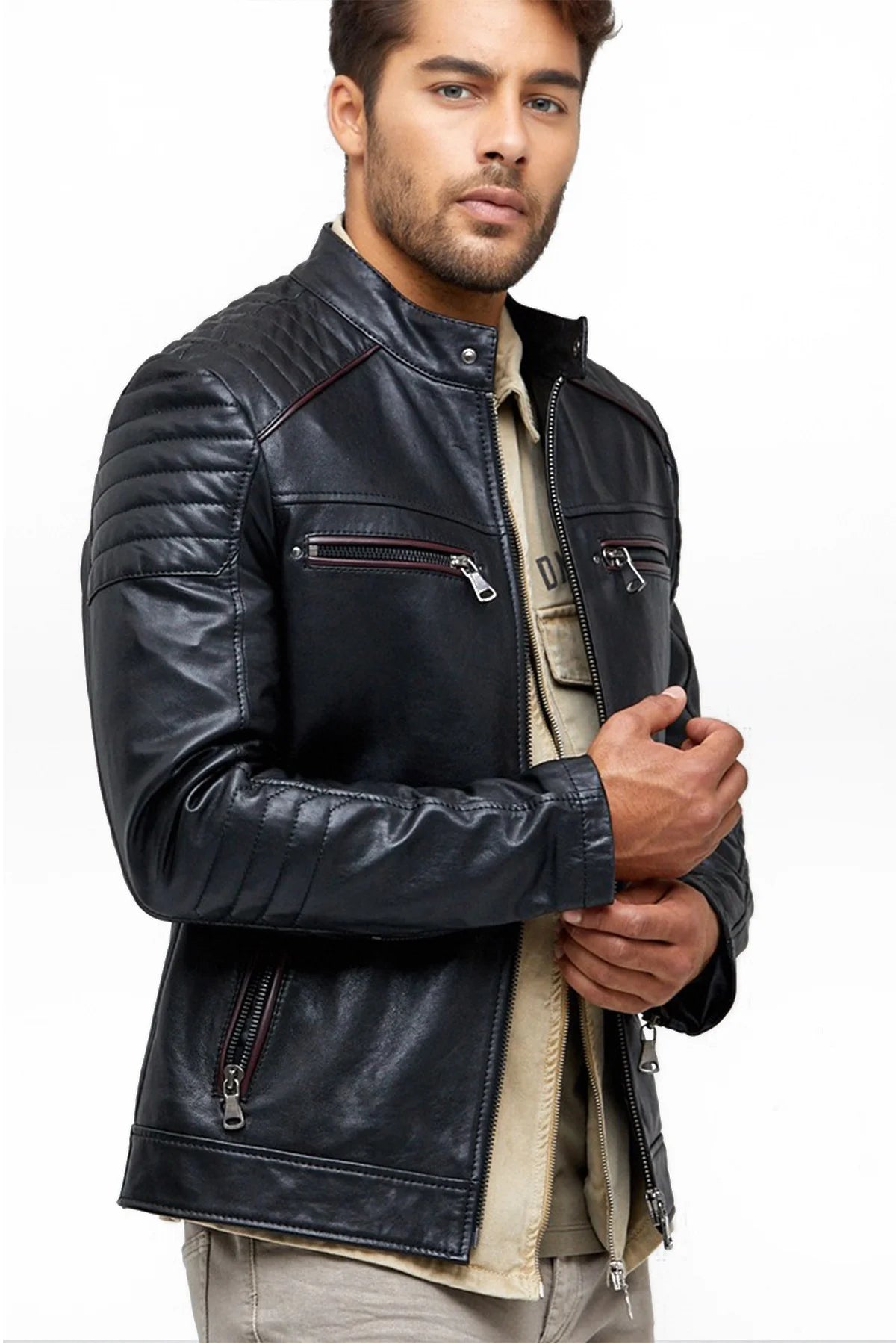Full Size Leather Jacket - Fashlot