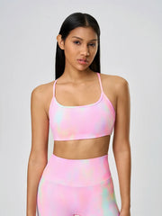 Women’s Crisscross Back Scoop Neck Active Cami – With Removable Pads - Fashlot