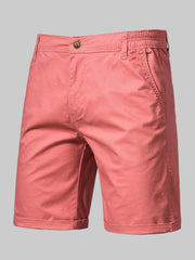 Men's Casual Elastic Waist Shorts with Pockets - Fashlot