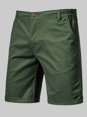 Men's Casual Elastic Waist Shorts with Pockets - Fashlot