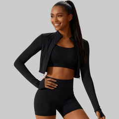 Women’s 3 Piece Workout Set – Quick Dry, High Waist, Breathable Activewear - Fashlot