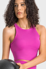 Racerback Cropped Sports Tank for Women – Lightweight Gym & Yoga Top - Fashlot
