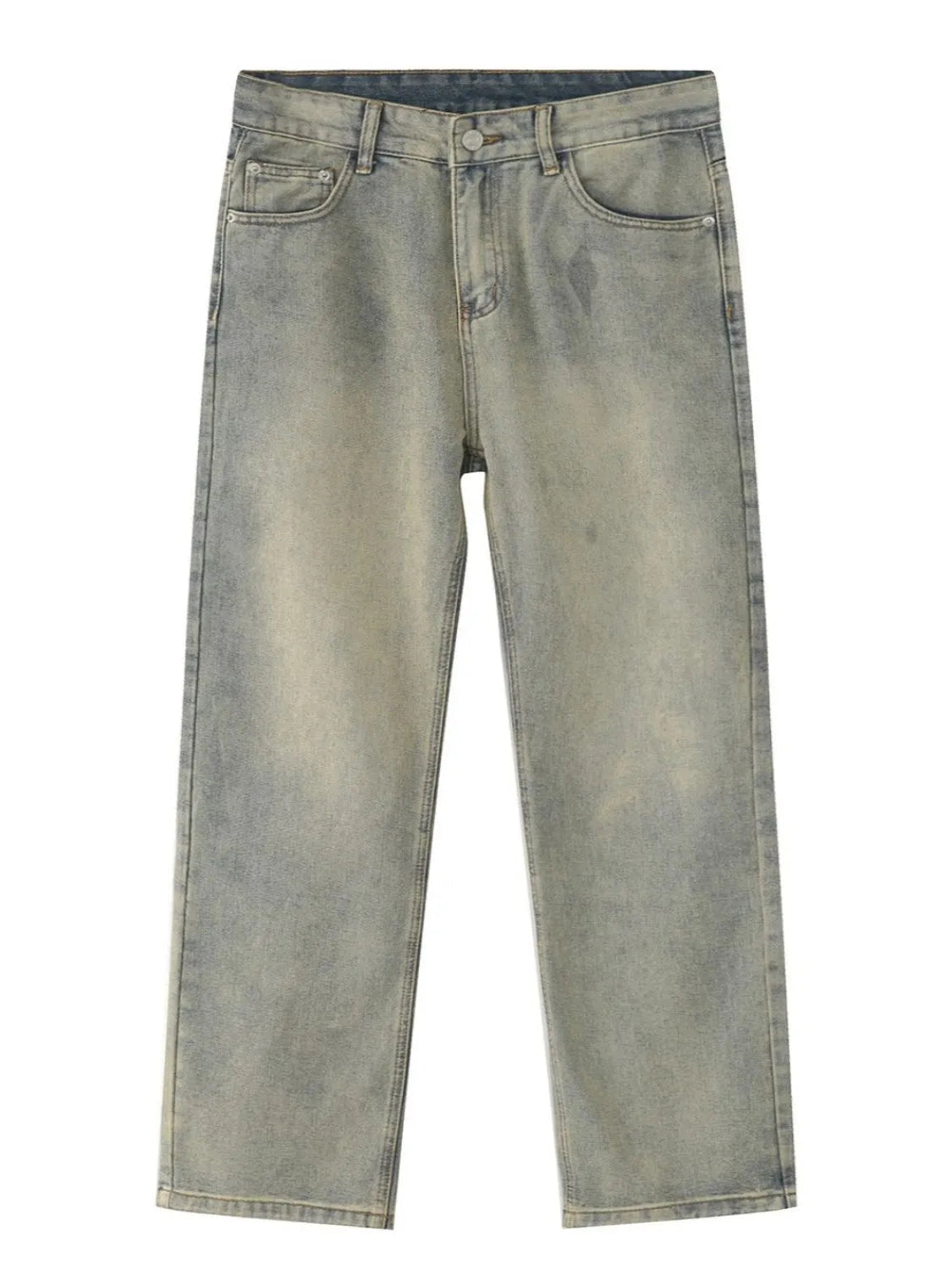 Men’s AFB Straight Leg Jeans with Pockets – Classic, Comfortable & Versatile - Fashlot