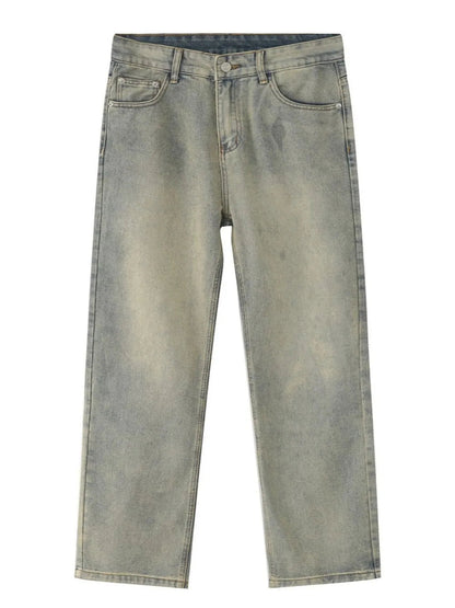 Men’s AFB Straight Leg Jeans with Pockets – Classic, Comfortable & Versatile - Fashlot