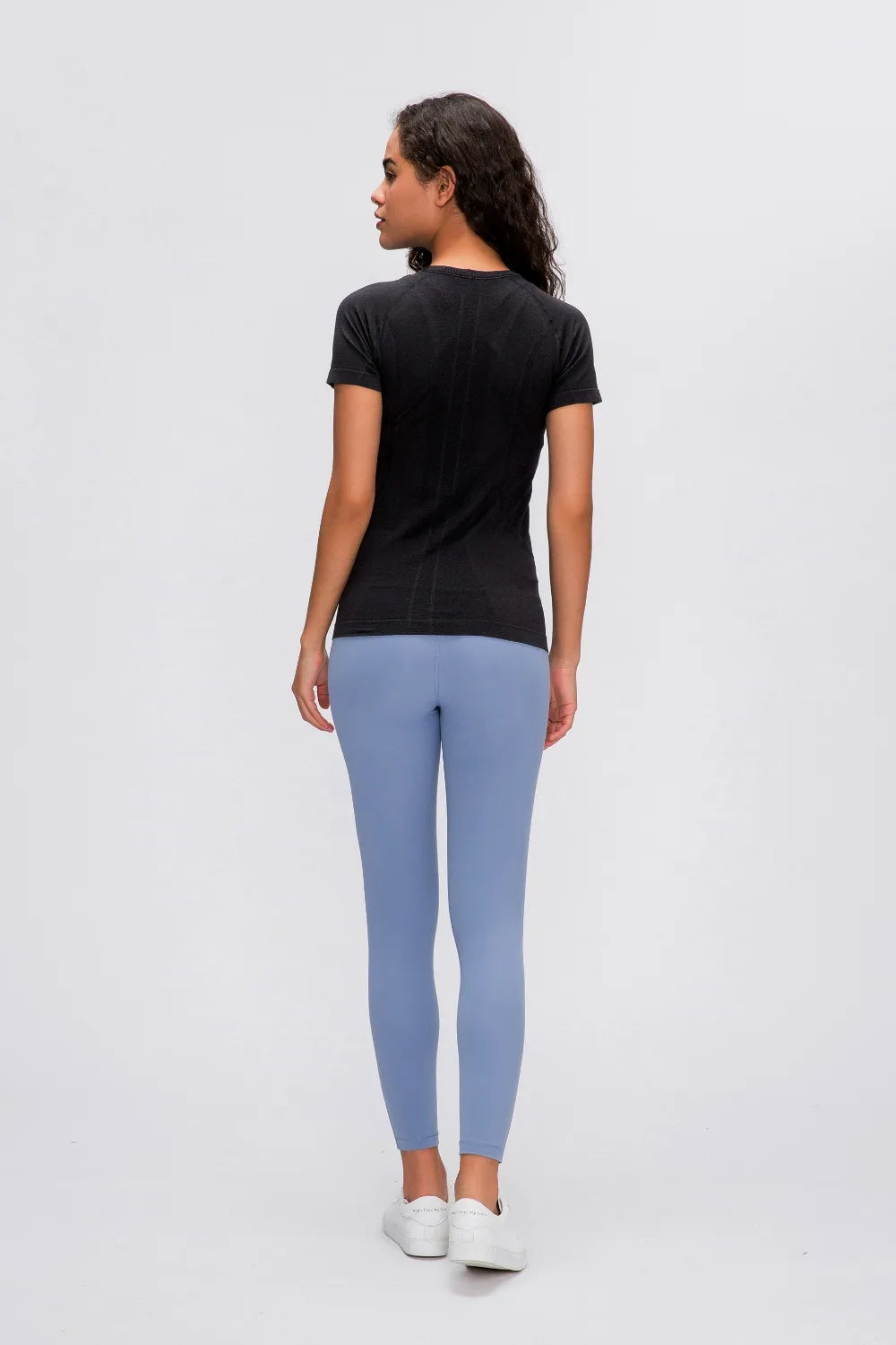 Women's Active T-Shirt – Short Sleeve Round Neck Sports Top for Workouts - Fashlot