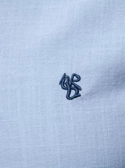Men’s Full Size Button Down Embroidered Shirt – Plus Size Comfort Meets Classic Style - Fashlot