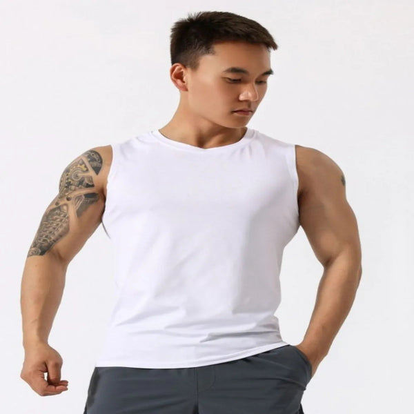 Men's Plus Size Round Neck Active Tank - Fashlot