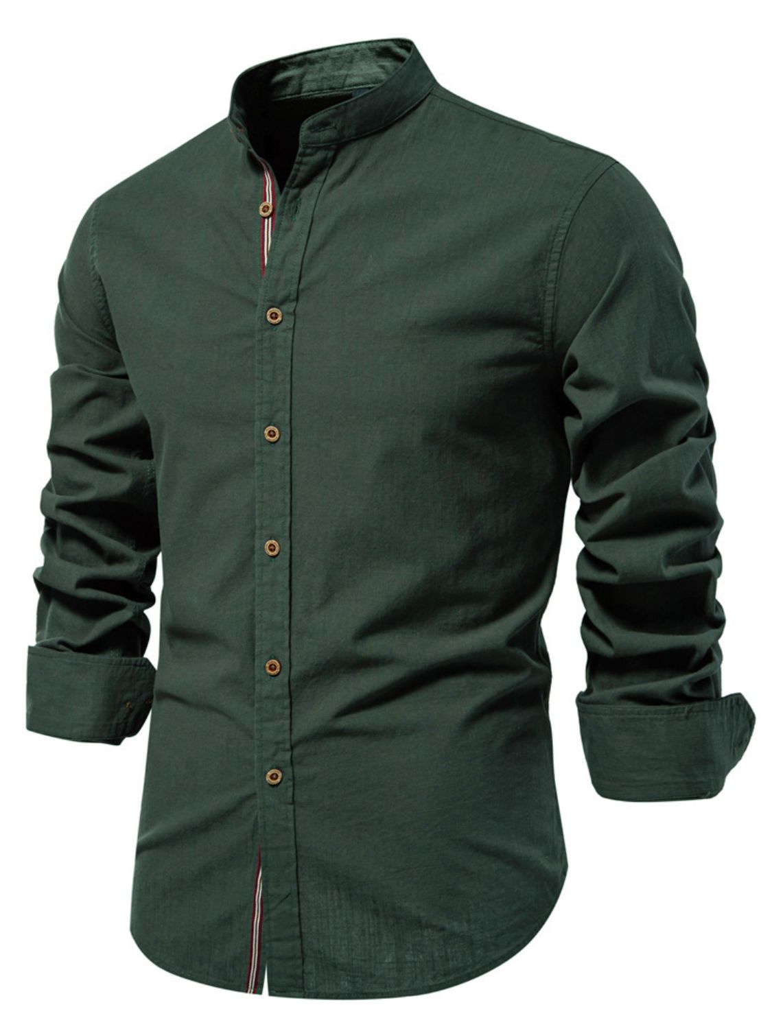 Men’s Full Size Button Down Embroidered Shirt – Plus Size Comfort Meets Classic Style - Fashlot