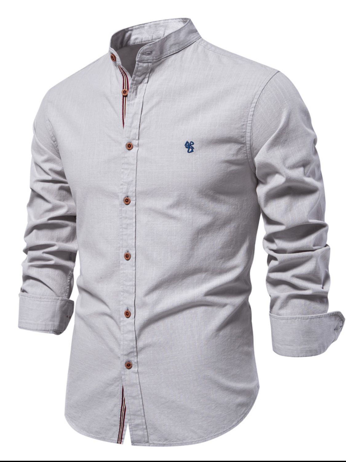 Men’s Full Size Button Down Embroidered Shirt – Plus Size Comfort Meets Classic Style - Fashlot