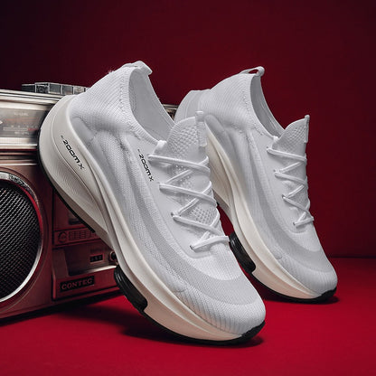 Men’s White Air Cushion Running Shoes – Lightweight, Breathable, High-Performance Sneakers - Fashlot