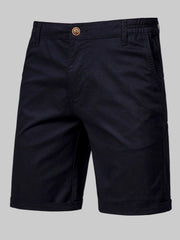 Men's Casual Elastic Waist Shorts with Pockets - Fashlot