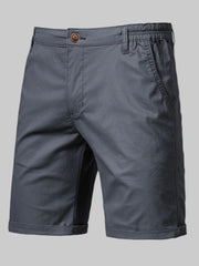 Men's Casual Elastic Waist Shorts with Pockets - Fashlot