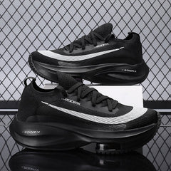 Black Men’s Ultra Light Thick Soled Casual Sports Shoes - Fashlot