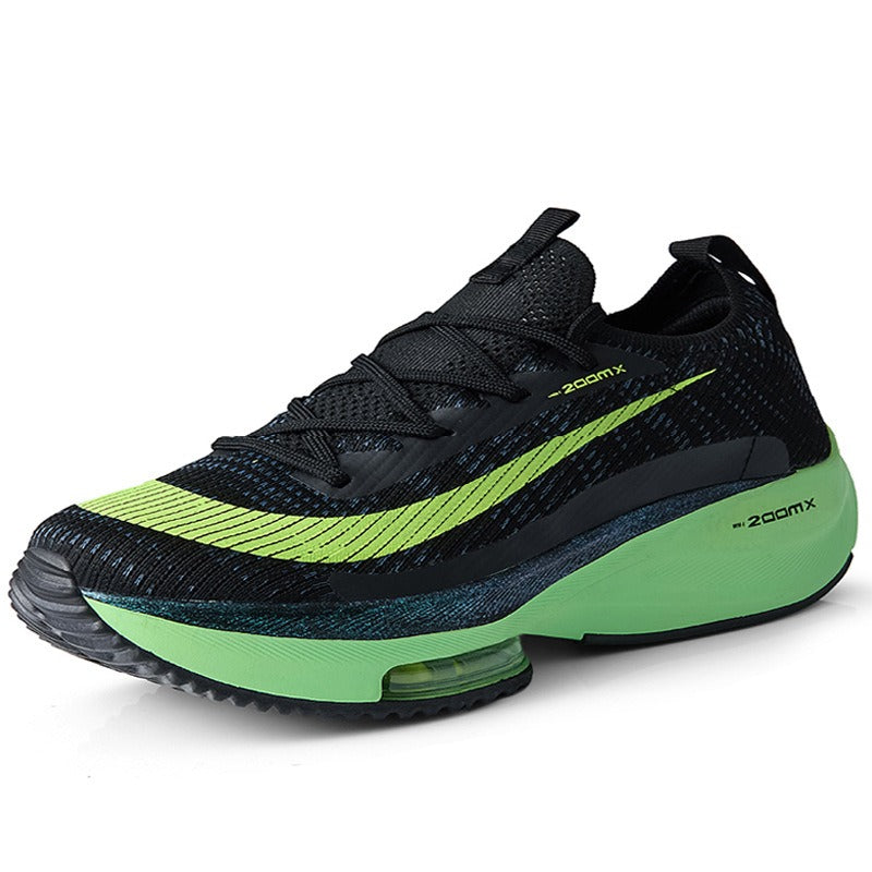 Men’s Air Cushion Running Shoes – Lightweight, Breathable, High-Performance Sneakers Black Green - Fashlot