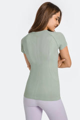 Women's Active T-Shirt – Short Sleeve Round Neck Sports Top for Workouts - Fashlot