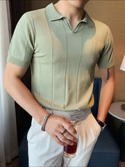 Men's Plus Size Collared Neck Short Sleeve Polo - Fashlot